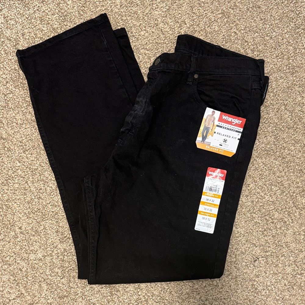Wrangler Jet Black Denim Pants